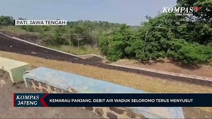 Kemarau Panjang, Debit Air Waduk Seloromo Terus Menyusut
