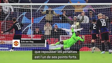 ten Hag après le penalty arrêté par Onana : “Il a fait preuve de personnalité”