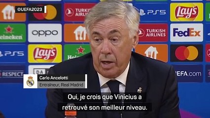 Ancelotti : “Vinícius a retrouvé son meilleur niveau”