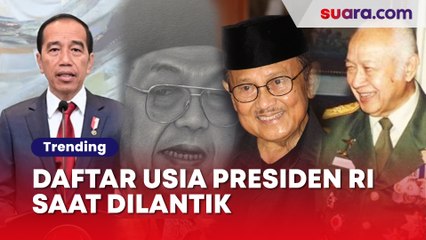 Daftar Usia Presiden RI saat Dilantik, Semua di Bawah 70 Tahun?