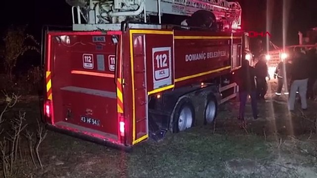 Kütahya'da çiftlik yangınında 20 büyükbaş kurtarıldı