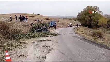 Sürüklenen traktörden düşen sürücü hayatını kaybetti