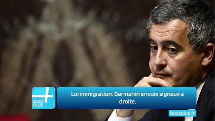 Loi immigration: Darmanin envoie signaux à droite.