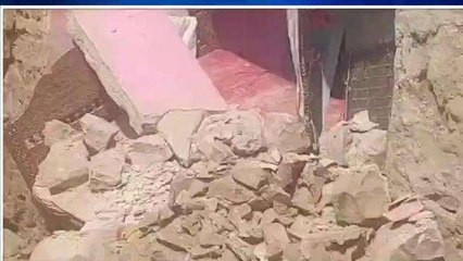बाड़मेर: गौशाला में टैंक निर्माण के दौरान गिरी पडौसी की दिवार, मचा हड़कम्‍प