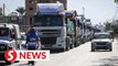 Second aid convoy waits at Rafah before crossing into Gaza