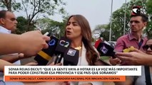 Sonia Rojas Decut: “Que la gente vaya a votar es la voz más importante para poder construir esa provincia y ese país que soñamos”