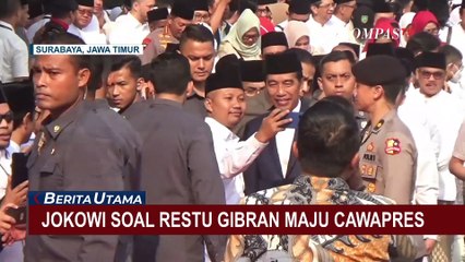 Presiden Jokowi Angkat Bicara soal Restu Gibran Rakabuming Raka Maju Cawapres Prabowo Subianto