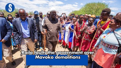 Raila faults the government over Mavoko demolitions