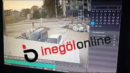 İnegöl’de facia göz göre geldi! O anlara kameraya yansıdı