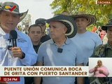 Táchira | Autoridades inspeccionan el Puente Unión que comunica Boca de Grita y Puerto Santander