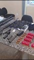 PC/AL divulga imagens do armamento utilizado por alagoanos para assaltar banco em Minas Gerais