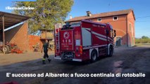 Maxi incendio in azienda agricola a Modena