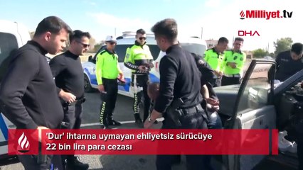 'Dur' ihtarına uymadı! 1 saat polisten kaçtı, yakalama kararı ortaya çıktı