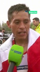 Cristhian Pacheco tras ganar en los Juegos Panamericanos 2023.