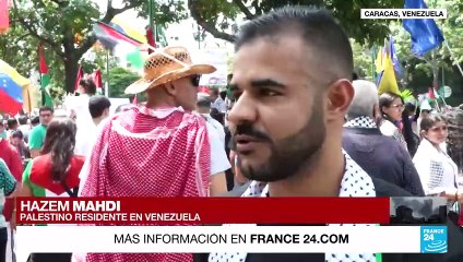 En Venezuela, cientos de personas mostraron su solidaridad con el pueblo palestino