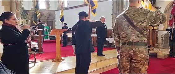 Burma Star Association Standard is laid-up ahead of launch of Lincolnshire Poppy Appeal