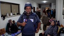 مراسل الجزيرة يستعرض أوضاع النازحين بمستشفى القدس في غزة