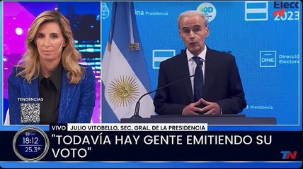 Vitobello tras el cierre de los comicios