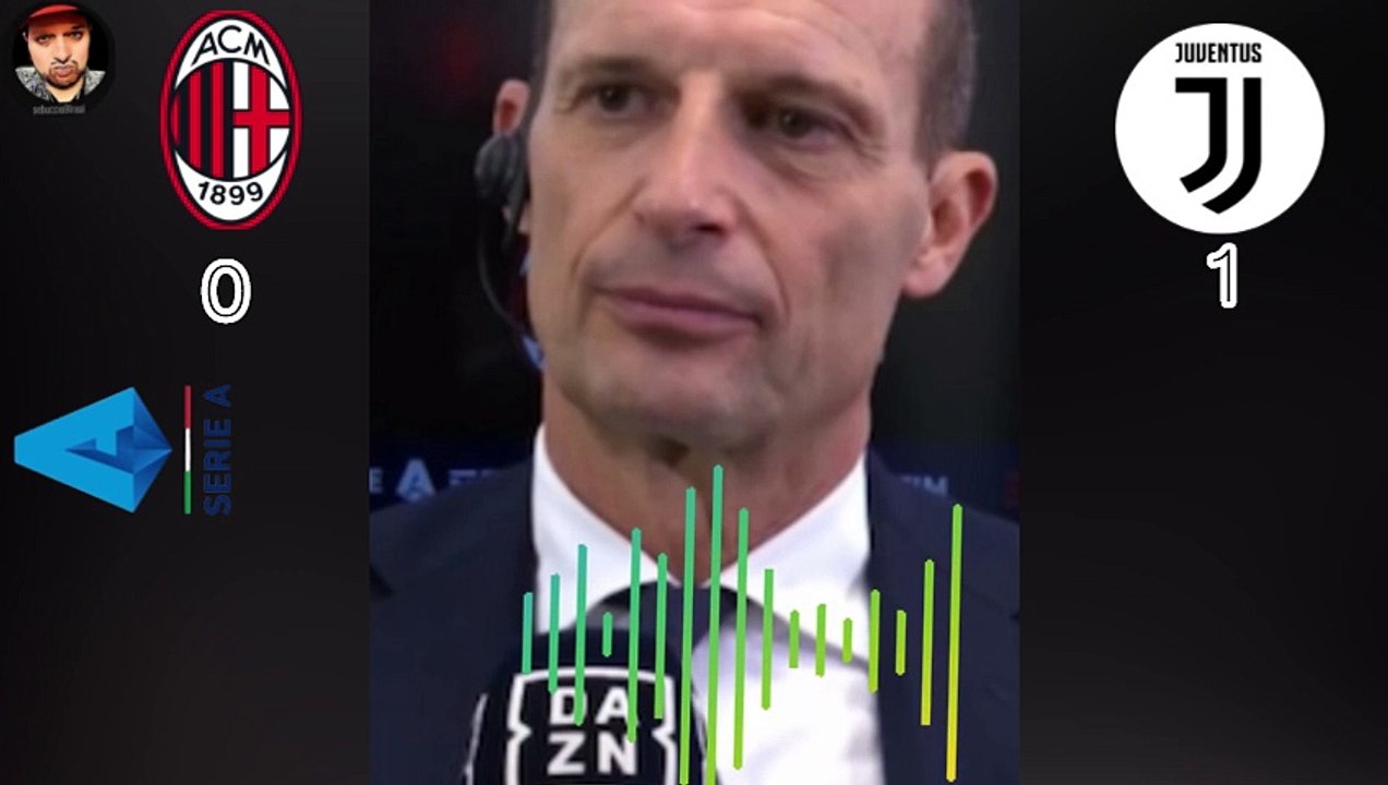 Intervista Allegri post Milan Juve 0-1 9ª seriea