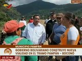 Continúan construcción de la nueva vialidad que favorecerá al municipio Pampán del estado Trujillo