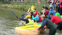 شاهد: مسابقة قوارب اليقطين المجوف في أنتويرب البلجيكية