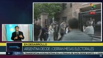 Argentina decide, cierran mesas electorales