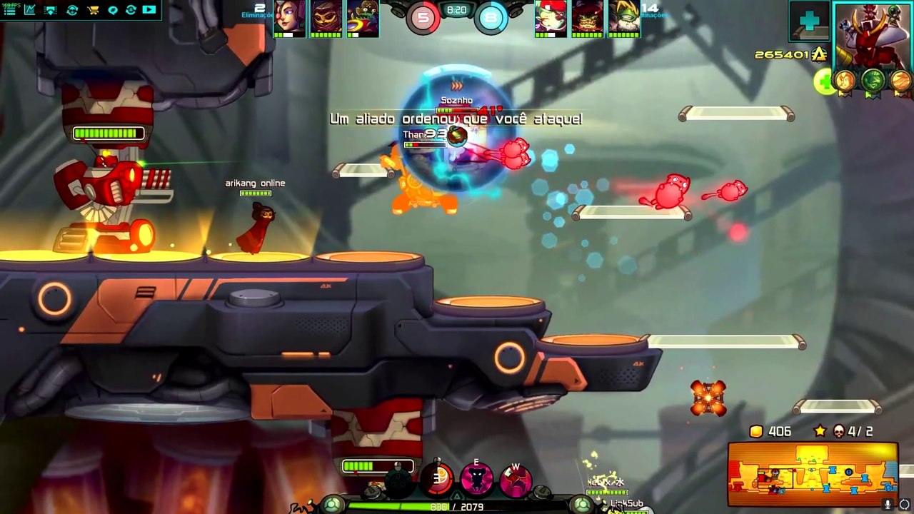 Jogando Jogos *- Awesomenauts como jogar de Ayla