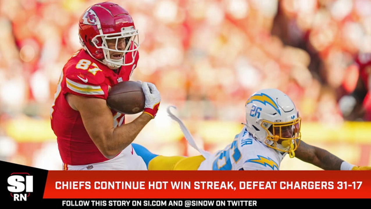 Chiefs Extend Winning Streak, Overpower Chargers with a 31-17 Victory