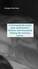 Victoria hit by 5.0 magnitude earthquake felt in Melbourne and Tasmania