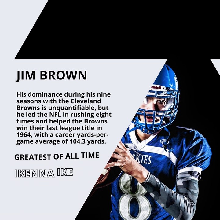 | IKENNA IKE | THE MOST LEGENDARY NFL PLAYERS: WALTER PAYTON, JIM BROWN, JERRY RICE AND TOM BRADY (PART 3) (@IKENNAIKE)