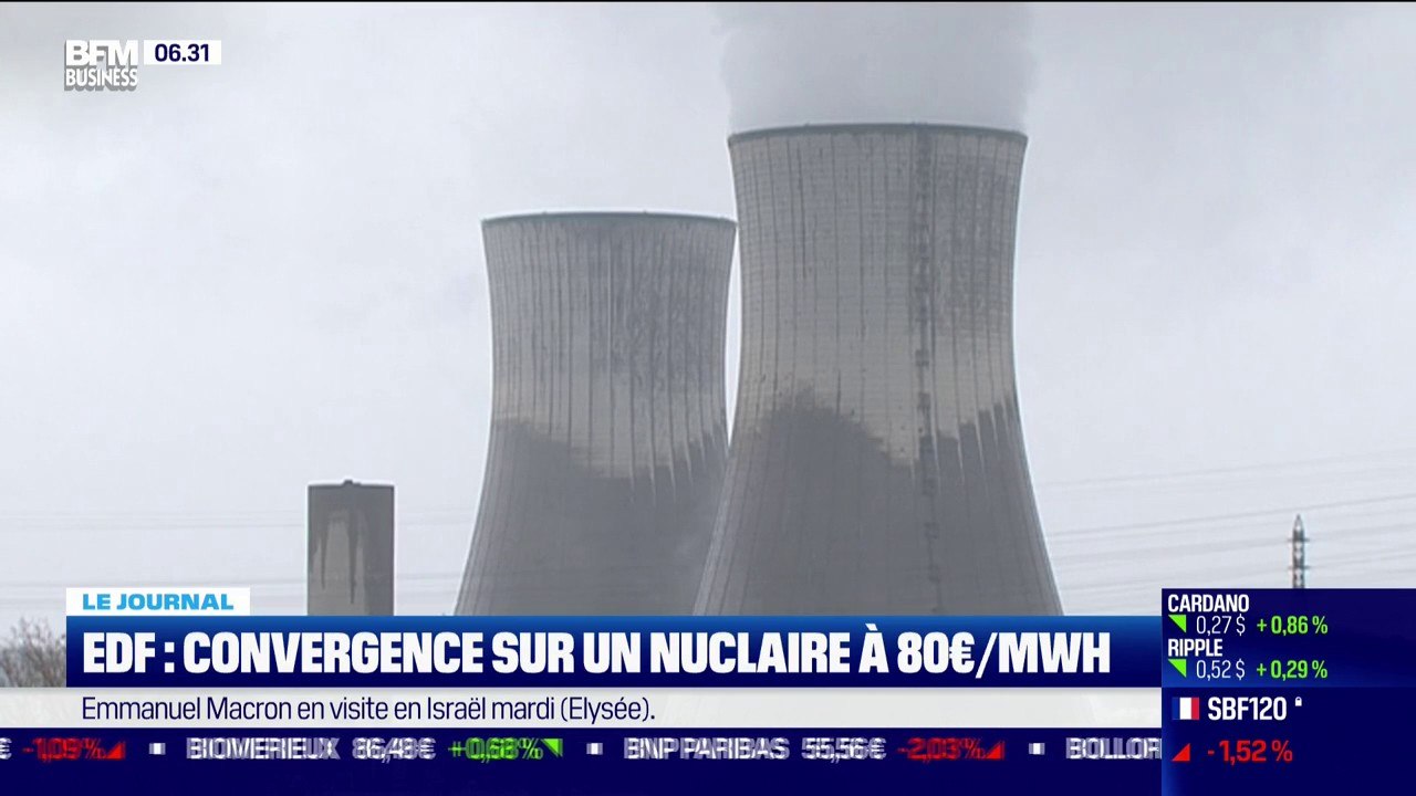 EDF: convergence sur un nucléaire à 80 euros le...