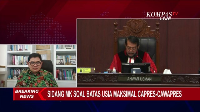 Pimpinan Mahkamah Konstitusi Bacakan Putusan Batas Usia Maksimal Capres Cawapres
