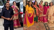Navratri Celebration में Nita Ambani Pink Lehenga Look Viral, Anant Ambani से लेकर Radhika Merchant.
