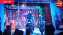 रामलीला में बुलेट पर पहुंचा कुंभकरण सोशल मीडिया पर वायरल हुई वीडियो