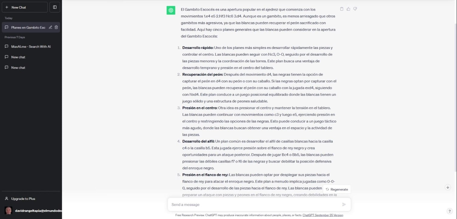 EL GAMBITO ESCOCES