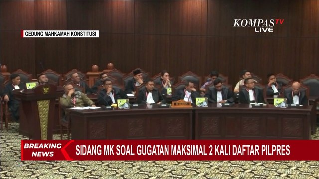 Mahkamah Konstitusi Tolak Gugatan Maksimal 2 Kali Daftar Pilpres