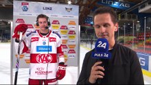 Nick Petersen (KAC) nach dem Sieg in Linz