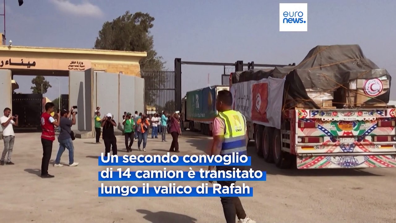 Terzo convoglio entra nella Striscia di Gaza: Europa spinge per una tregua