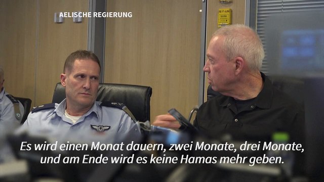 Israels Verteidigungsminister: Krieg gegen Hamas könnte Monate dauern