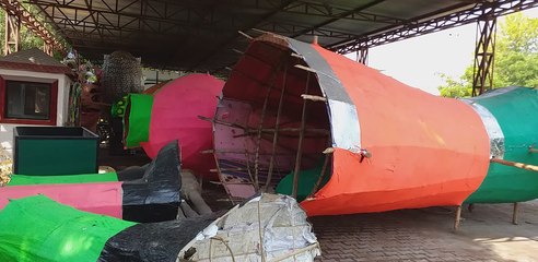 बाड़मेर में 65 फीट का रावण का पुतला, 7 लाख की होगी आतिशबाजी आतिशबाजी