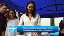 Présidentielle Venezuela : Maria Corina Machado gagne primaires opposition.