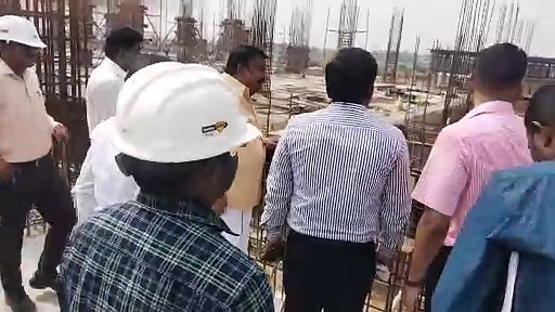 திருச்சி புதிய பஸ் நிலைய கட்டுமான பணிகள்; அமைச்சர் நேரு நேரில் ஆய்வு