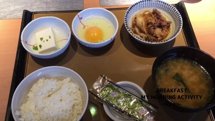 やよい軒で朝食！ミニすき焼き朝食470円ご飯はおかわり自由でーす♪