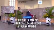 Le Prix de la Paix des libraires allemands remis à Salman Rushdie