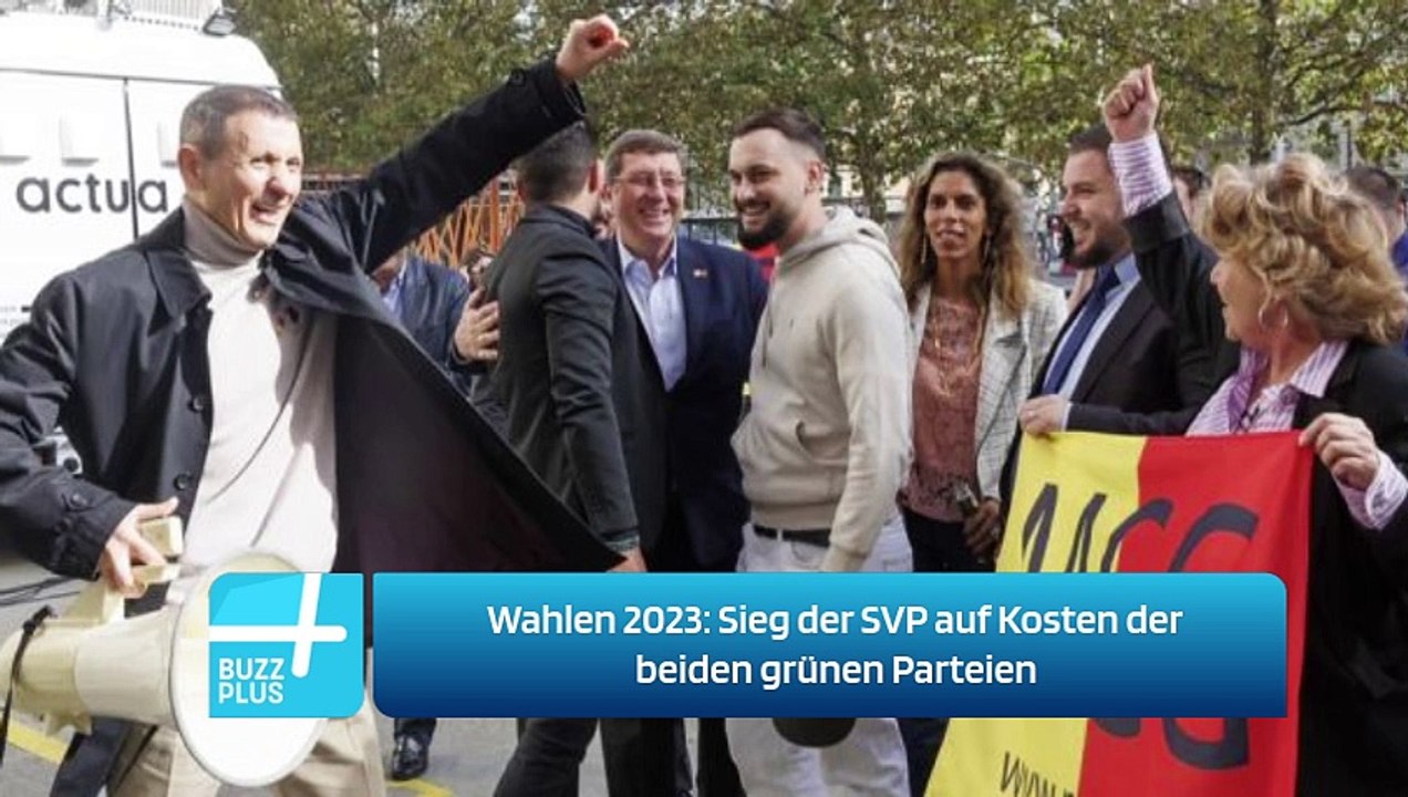 Wahlen 2023: Sieg der SVP auf Kosten der beiden grünen Parteien