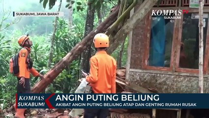 Akibat Angin Puting Beliung Atap Dan Genting Rumah Warga Rusak