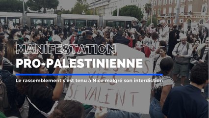 Les images de la manifestation pro-palestinienne à Nice