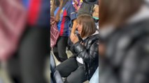 La reacción de la familia de Marc Guiu tras su debut y gol para dar la victoria al Barça