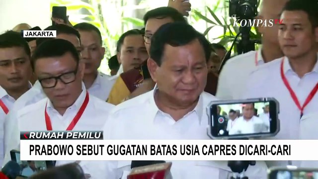 Prabowo Mengaku Merasa Aneh dengan Gugatan Batas Usia Capres-Cawapres