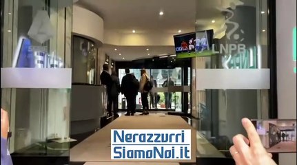 Marotta, Antonello e l'avvocato Cappellini all'assemblea di Lega (23 ottobre 2023)